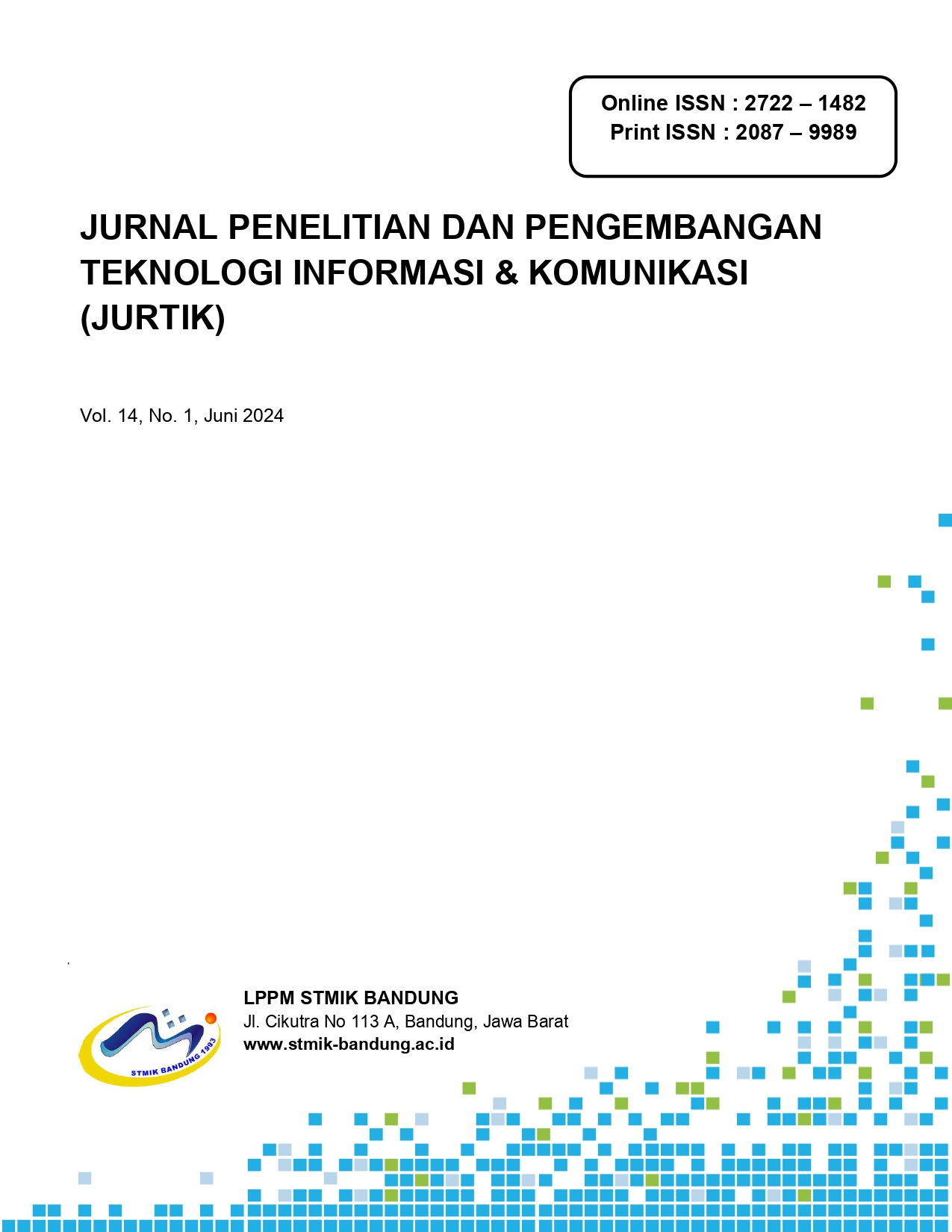					View Vol. 14 No. 1 (2025): Jurnal Penelitian dan Pengembangan Teknologi Informasi dan Komunikasi
				